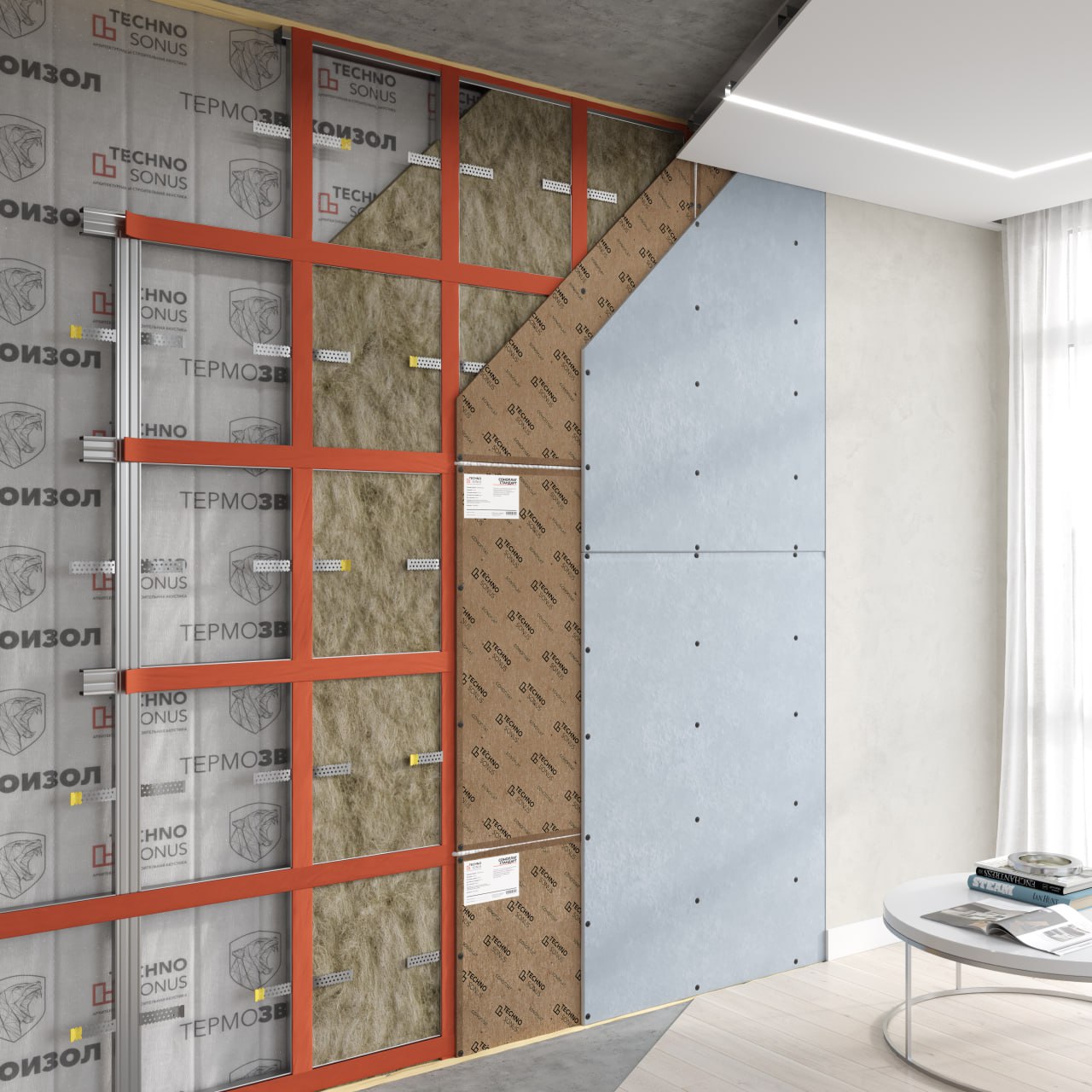 Базовая звукоизоляция стен